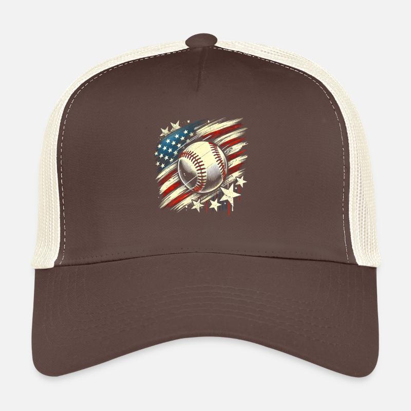 Baseball USA Conception grunge Casquette trucker 