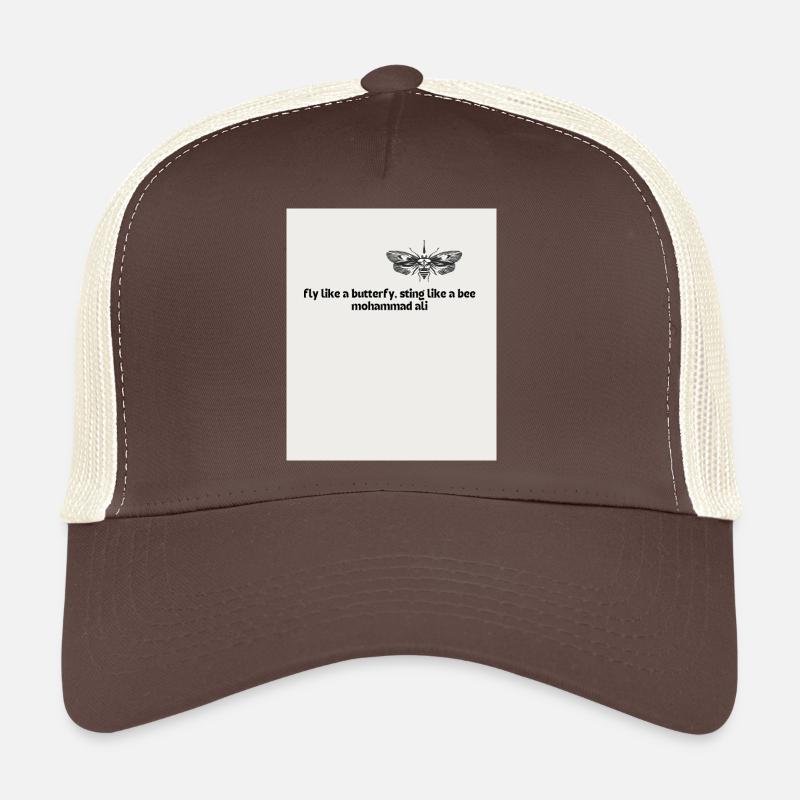 Voler comme un papillon Dard Comme Une Abeille Mohammad Ali Casquette trucker 