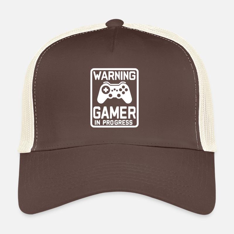 Warning Gamer in Progress Trucker Cap