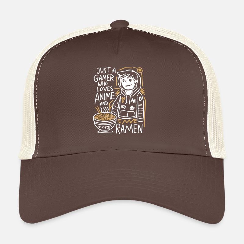 Tout simplement un joueur qui aime les anime et les ramen Casquette trucker 