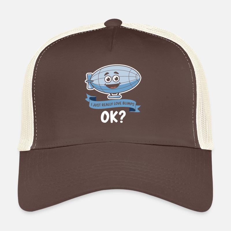 J’aime vraiment les dirigeables, d’accord ? – Dessin animé drôle L Casquette trucker 
