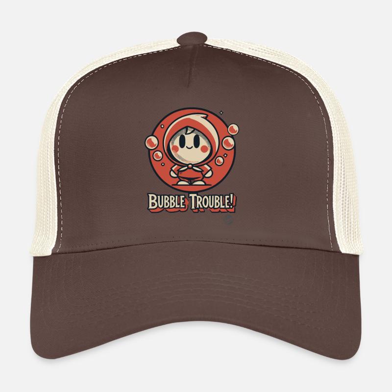 No Cute Kawaii Creature Soap Bubble Bubble Trucker Cap