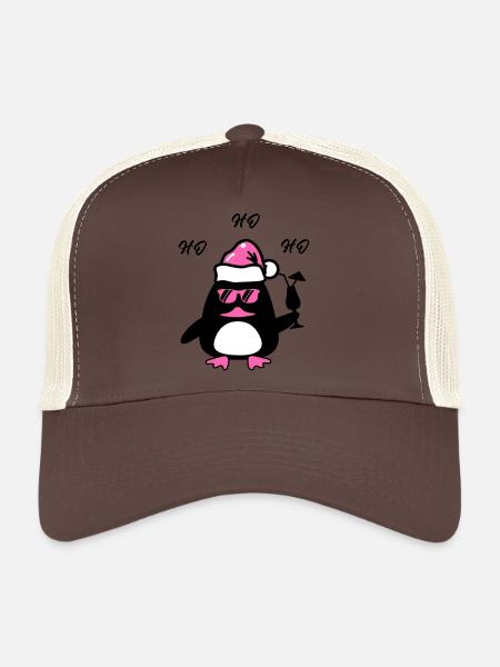 Noël du canard de plage - Casquette trucker  - marron/beige - Devant