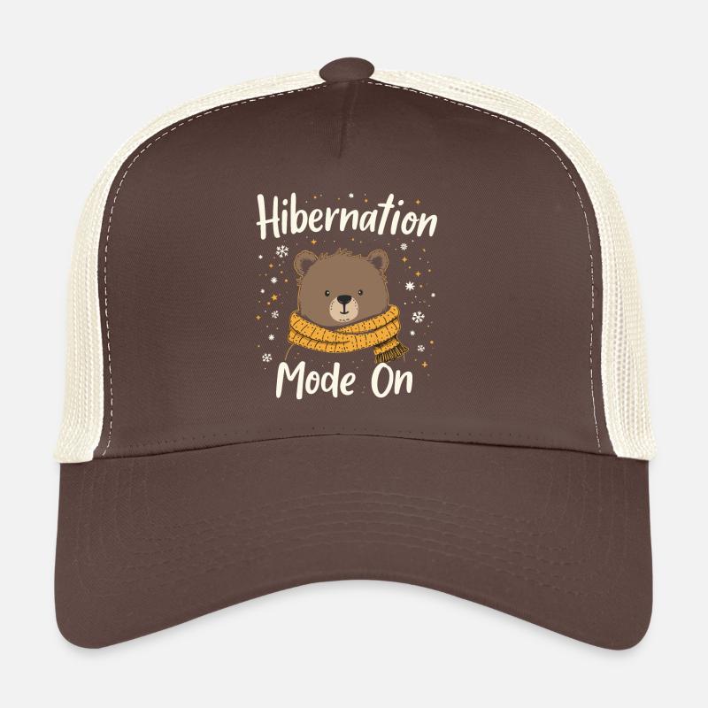 HIBERNER - Casquette trucker  - marron/beige