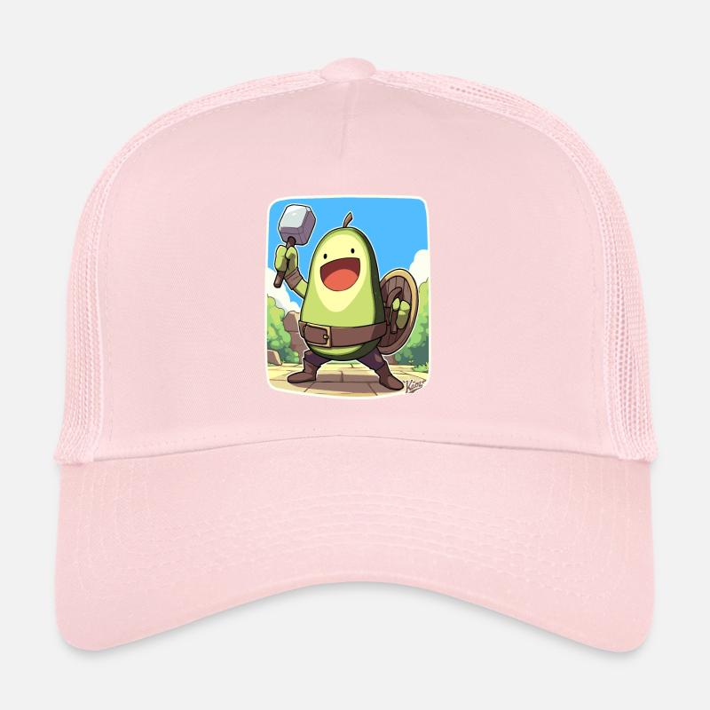 Funny Warrior Avocado Trucker Cap
