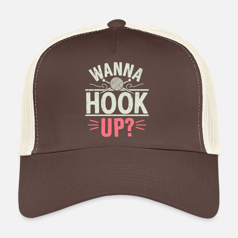 Humor for knitting fans Trucker Cap