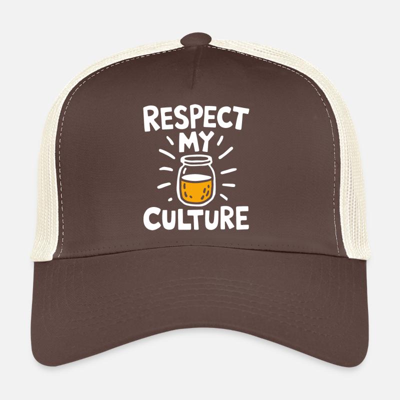 Conception d’amoureux du kombucha Casquette trucker 
