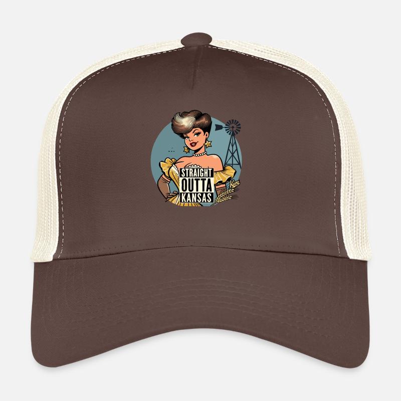 Une dame vient directement du Kansas Casquette trucker 