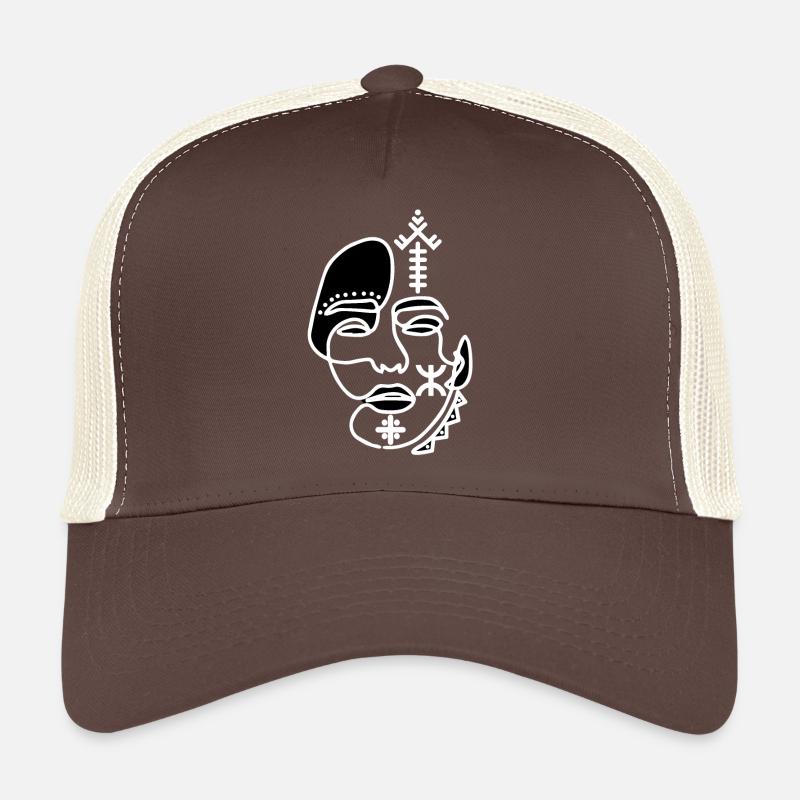 VISAGE TATOUAGE AMAZIGHAVEC DES BIJOUX Casquette trucker 