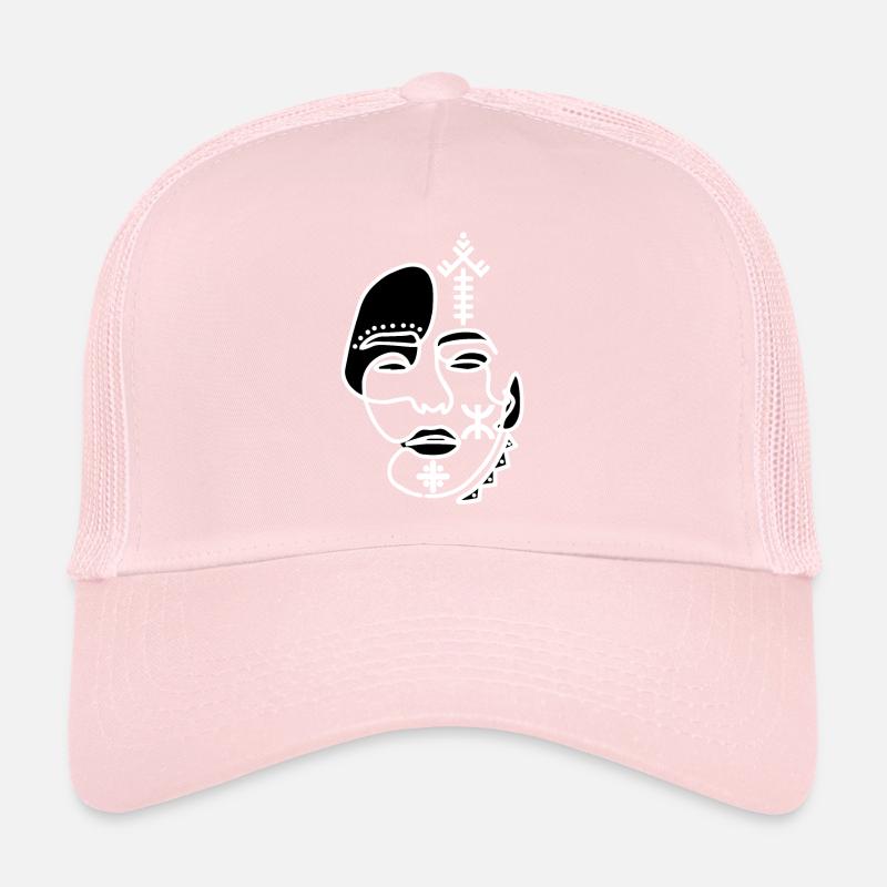 VISAGE TATOUAGE AMAZIGHAVEC DES BIJOUX Casquette trucker 