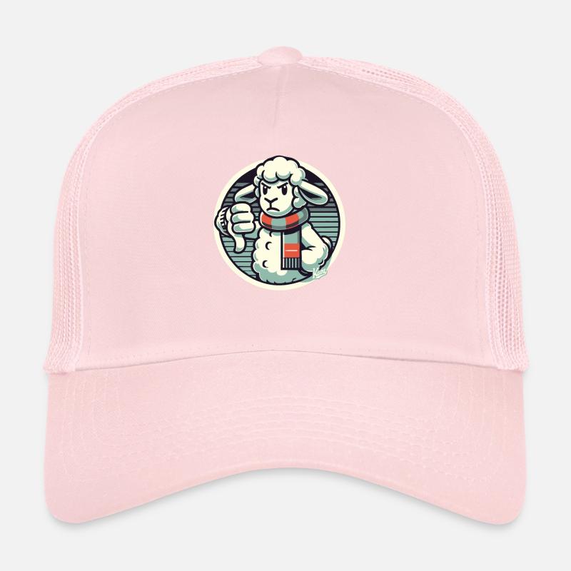 Pouces vers le bas du mouton de mauvaise humeur Casquette trucker 