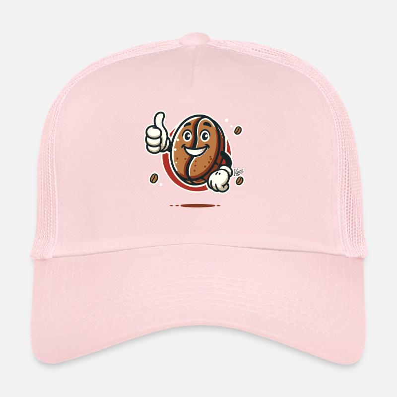 Thumbs up from a cheerful coffee bean Trucker Cap
