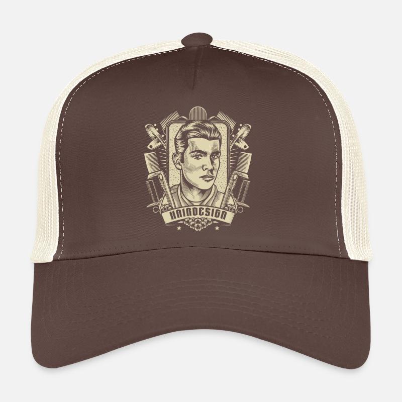 Barber - Trucker Cap - brown/beige