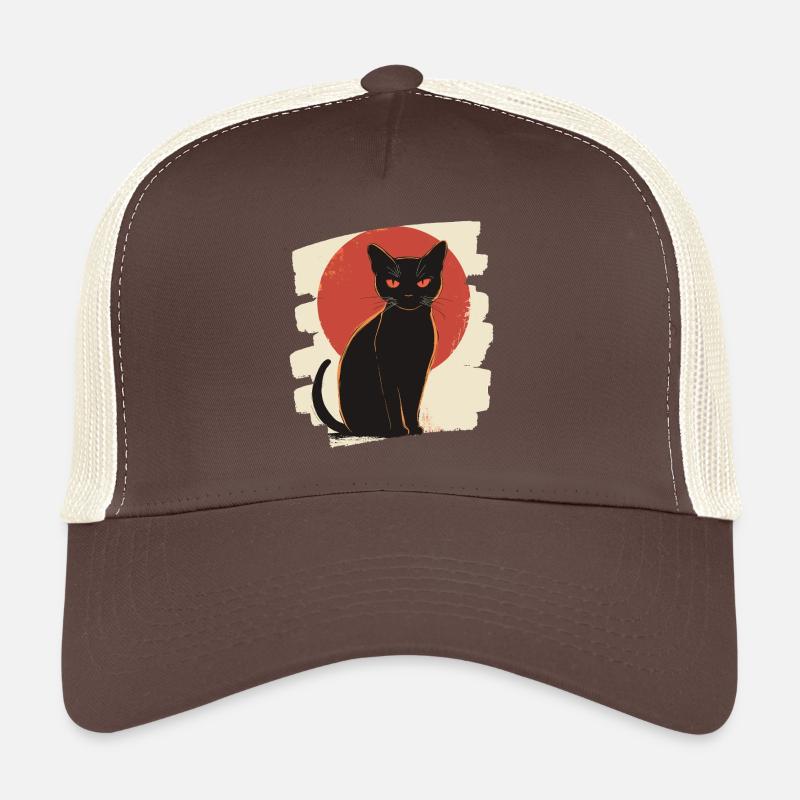 Black cat Trucker Cap