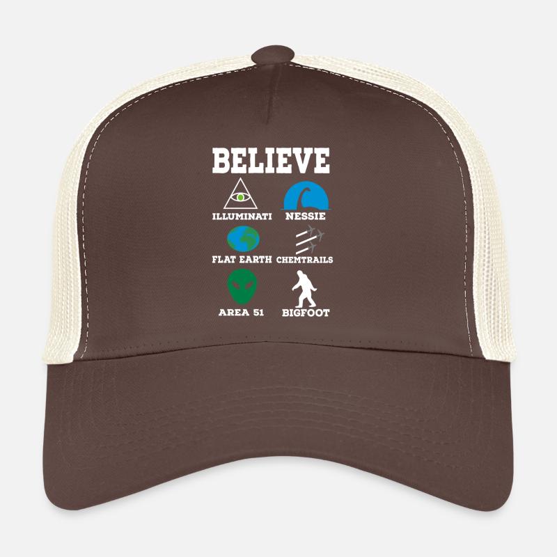 Verschwörung - Trucker Cap - Braun/Beige