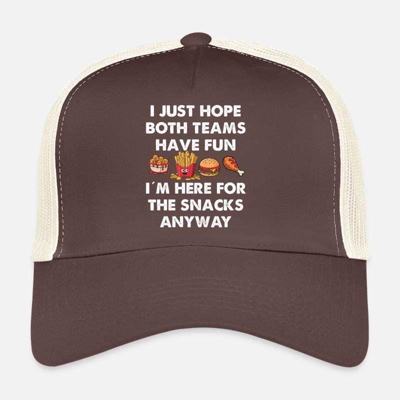 Juste ici pour les collations, j’espère que les deux s’amuseront Casquette trucker 