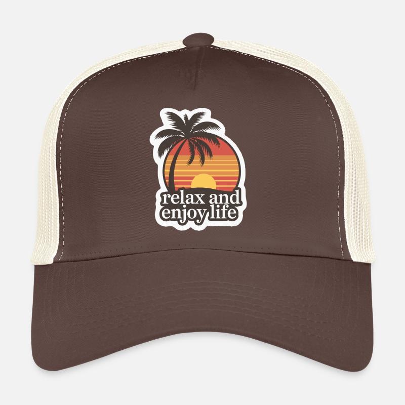PLAGE, PALMIERS Casquette trucker 
