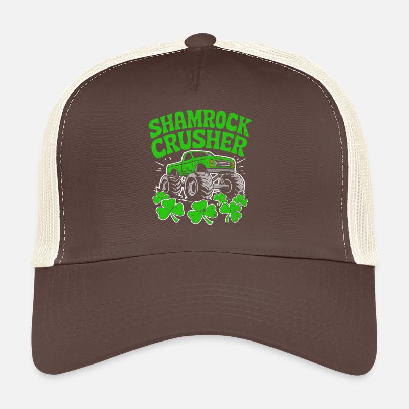 Skt Patricks Day Broyeur de trèfle Casquette trucker 