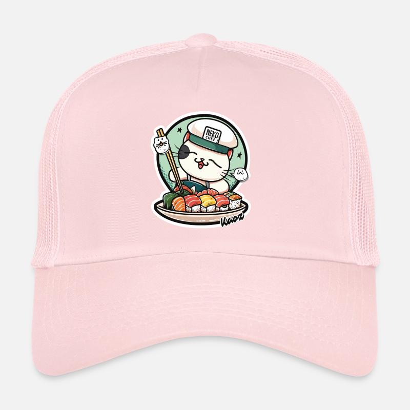 Neko Sushi Chef – Funny Cat Kitchen Trucker Cap