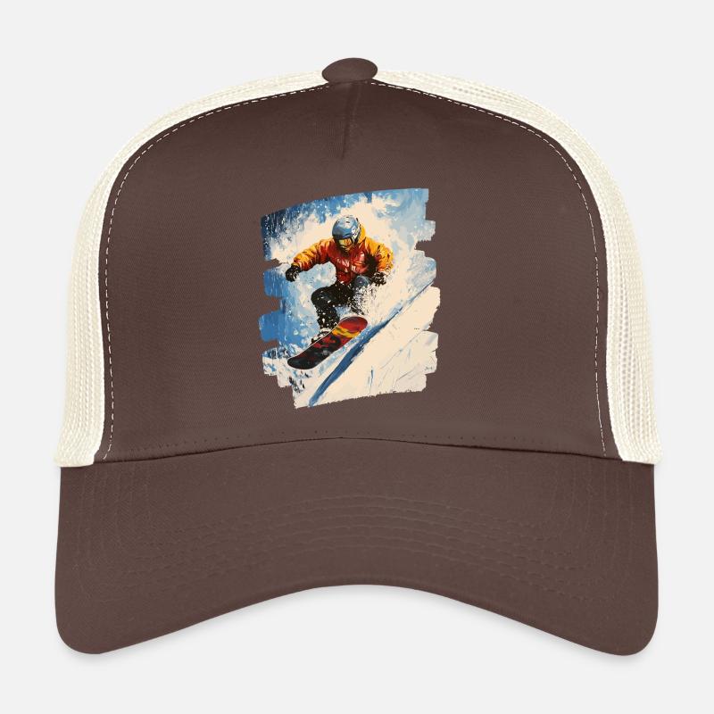 Snowboarder poudreuse Casquette trucker 