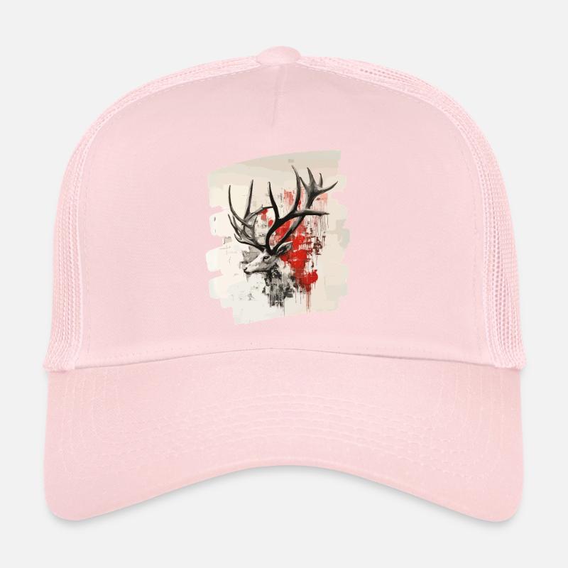 Cerf avec bois Casquette trucker 