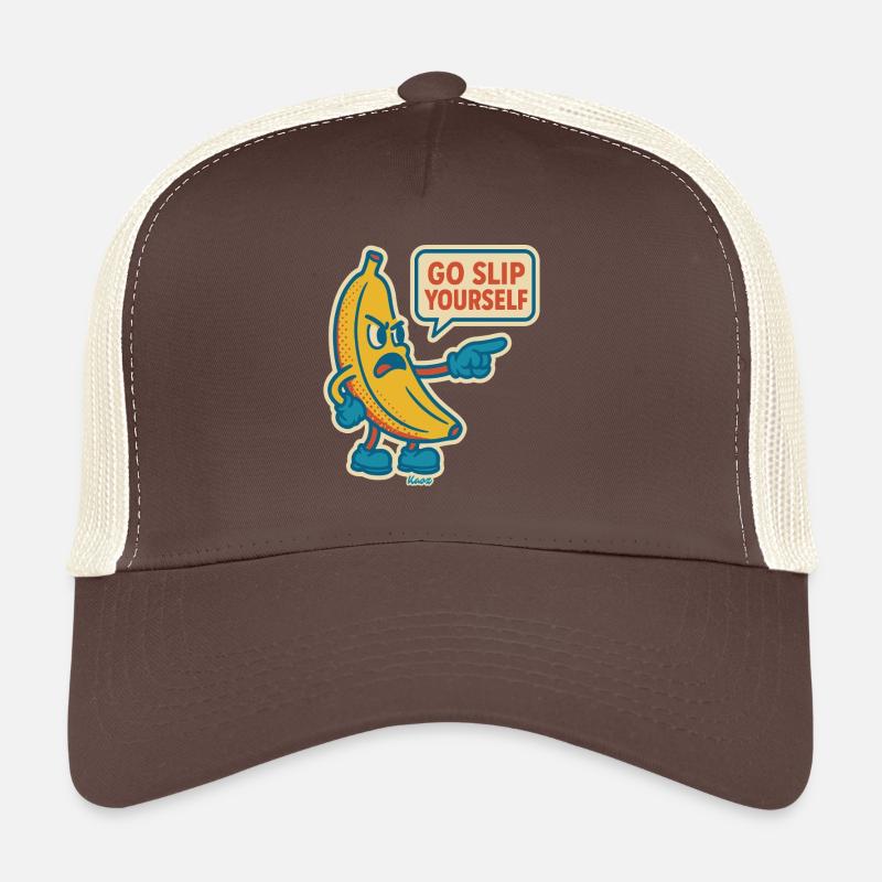 Wütende Banane mit frechem Spruch Trucker Cap