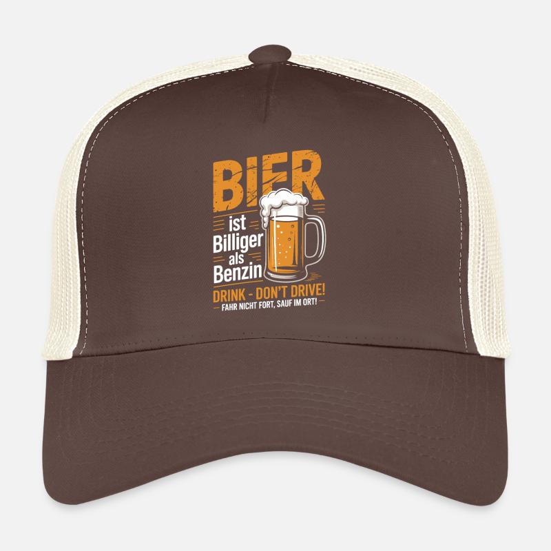 Design de bière amusant Casquette trucker 