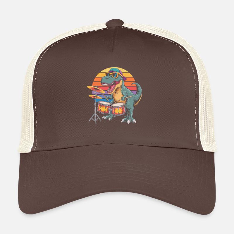 Trex joue de la batterie Casquette trucker 