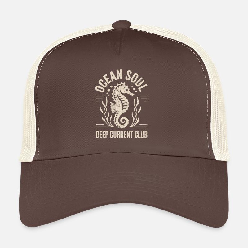 Conception d’hippocampe Ocean Soul Casquette trucker 
