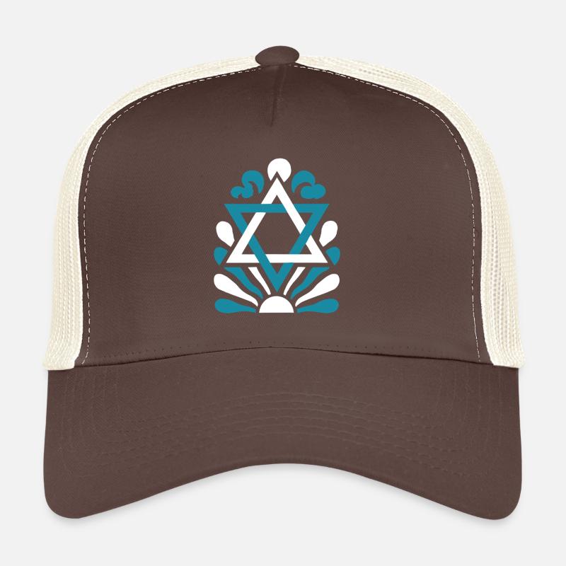 Design d’Israël avec étoile de David Casquette trucker 