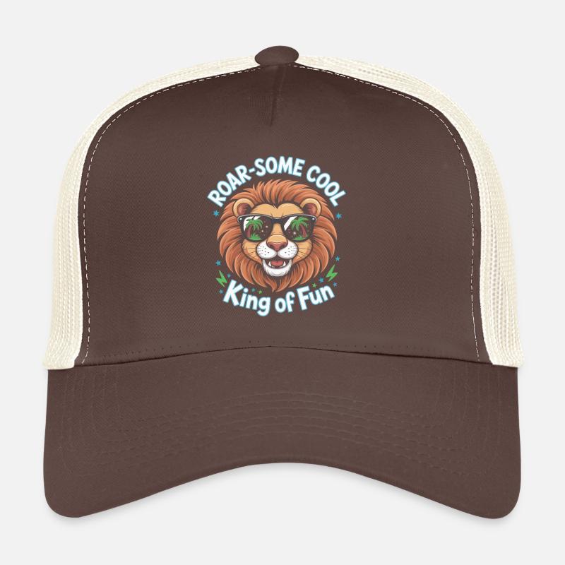 Lustiges Löwen Design Mit Roarsome Cool Trucker Cap