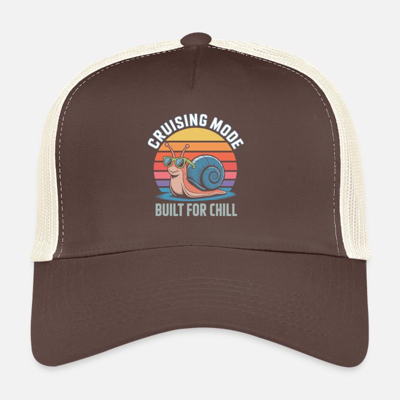 Escargot drôle avec mode de croisière Casquette trucker 