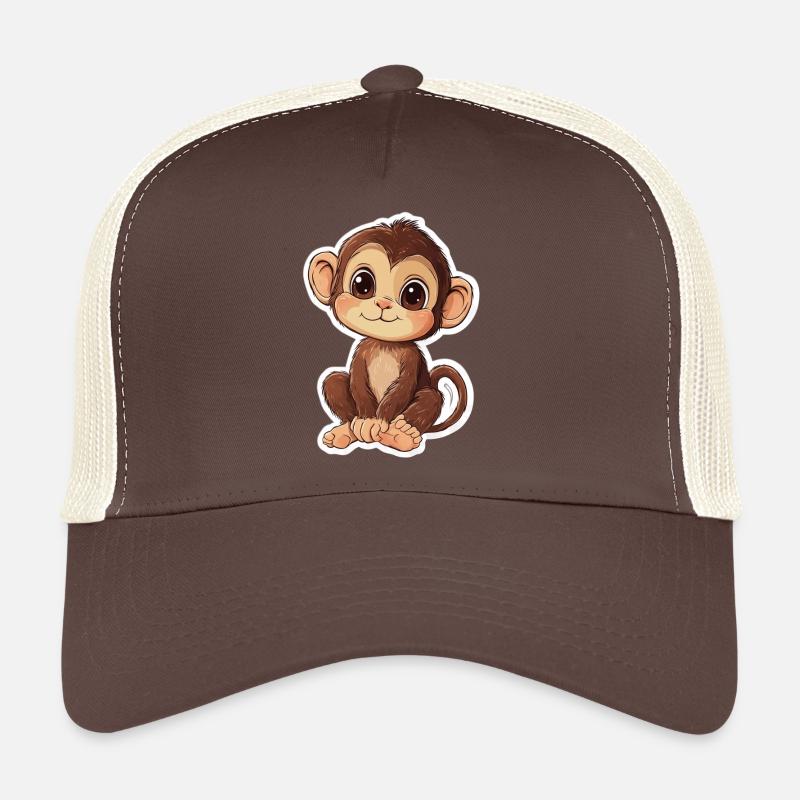Süsser Affe Süsses Äffchen Geschenk für Affenfans Trucker Cap