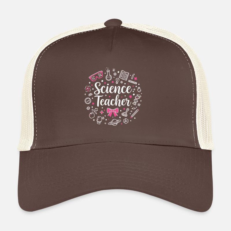 Science Professor- Back to School - Trucker Cap - Braun/Beige