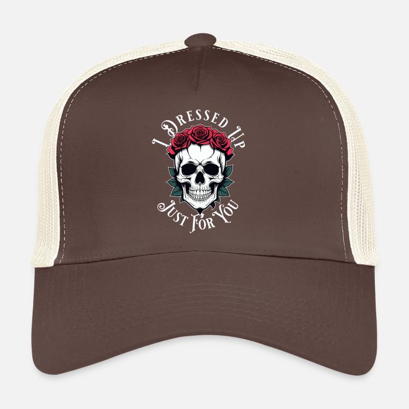 romantisch düster Totenkopf Trucker Cap