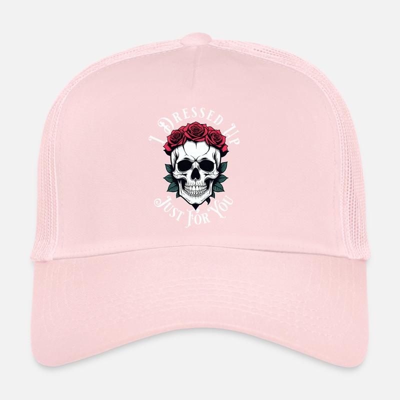 romantisch düster Totenkopf Trucker Cap