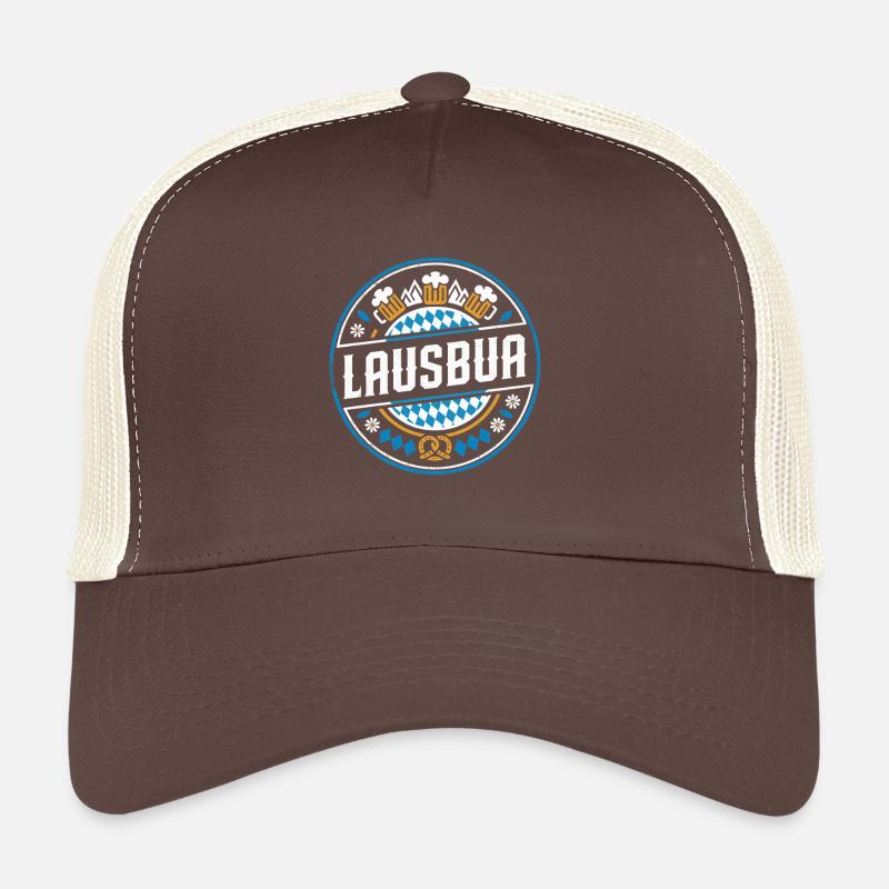 Witziges Lausbua Bayern Design - Trucker Cap - Braun/Beige