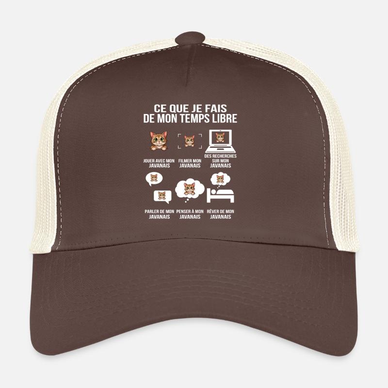 Illustration de Chat Javanais Casquette trucker 