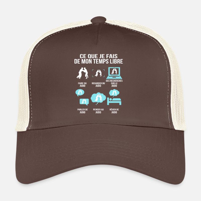 Ce Que Je Fais De Mon Temps Libre Judo Humour  Casquette trucker 