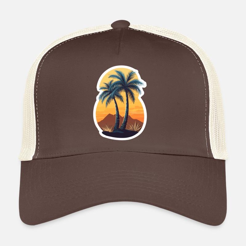 Palm tree Trucker Cap