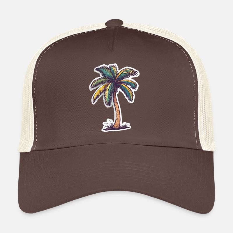 Palm tree Trucker Cap