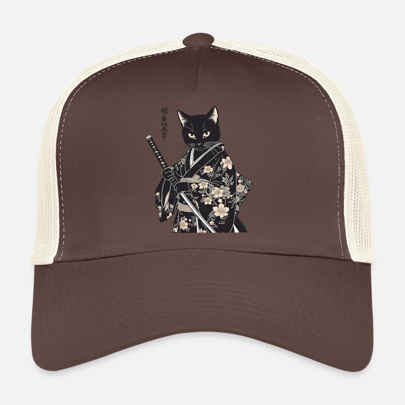 Samurai Cat – Modern Japanese Style Trucker Cap