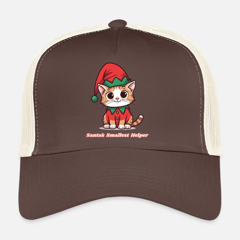 Weihnachtsdesign Katze – Santa’s Smallest Helper Trucker Cap