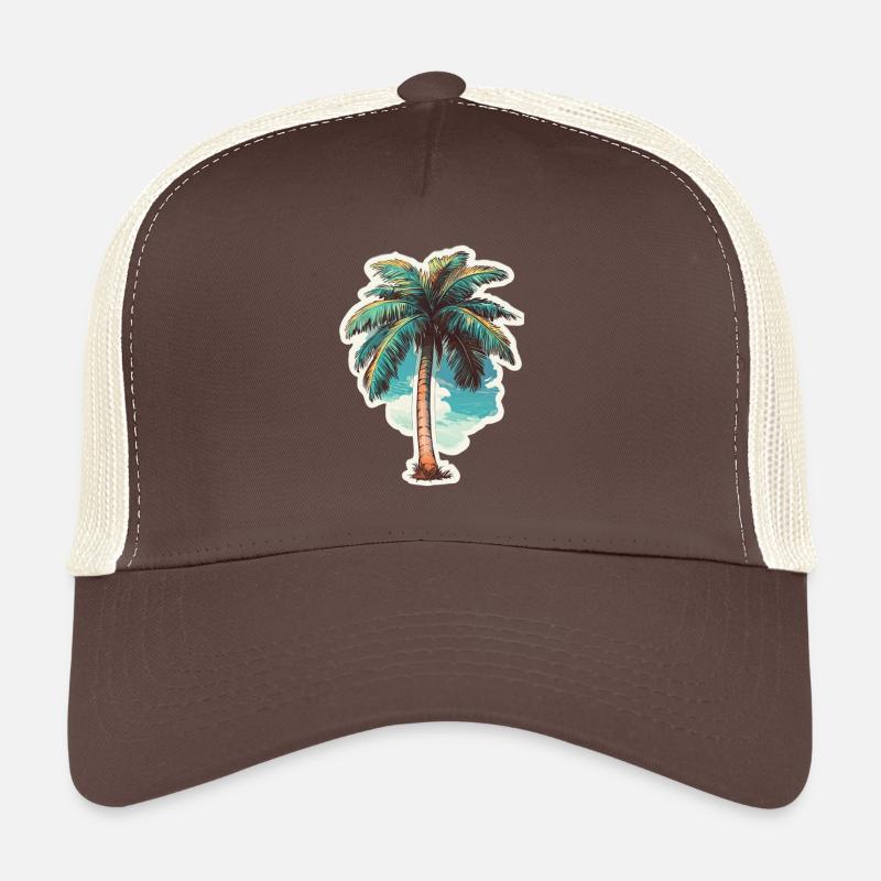 Palm tree Trucker Cap