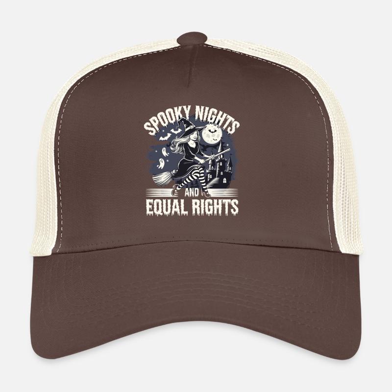 Gruselige Nächte Und Gleiche Rechte Hexe Trucker Cap