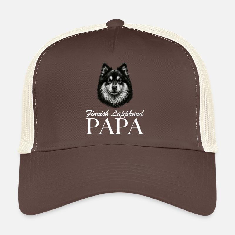 Finnischer Lapphund Papa - Trucker Cap - Braun/Beige