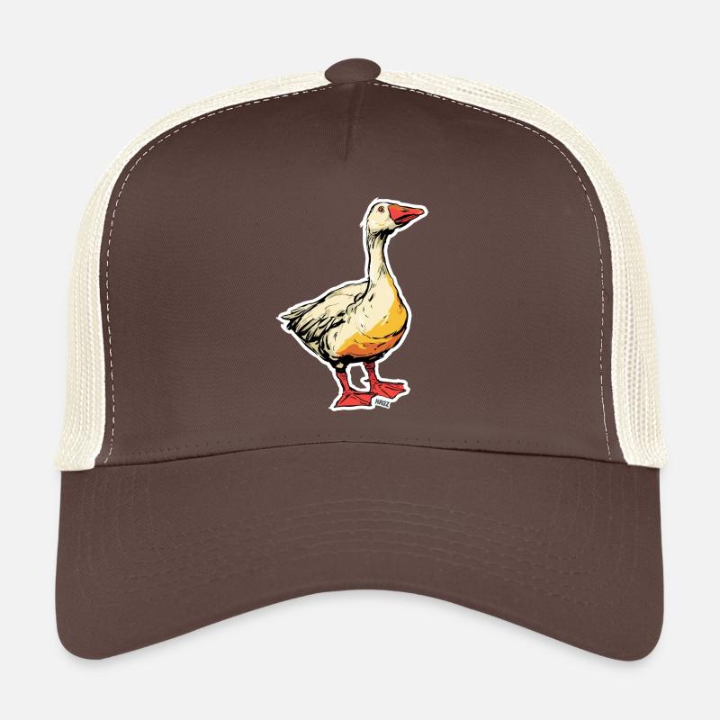 Bande dessinée Oie avec bec Casquette trucker 
