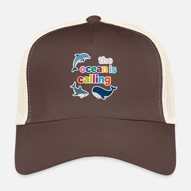 The Ocean is Calling – bunte Meerwelt Trucker Cap