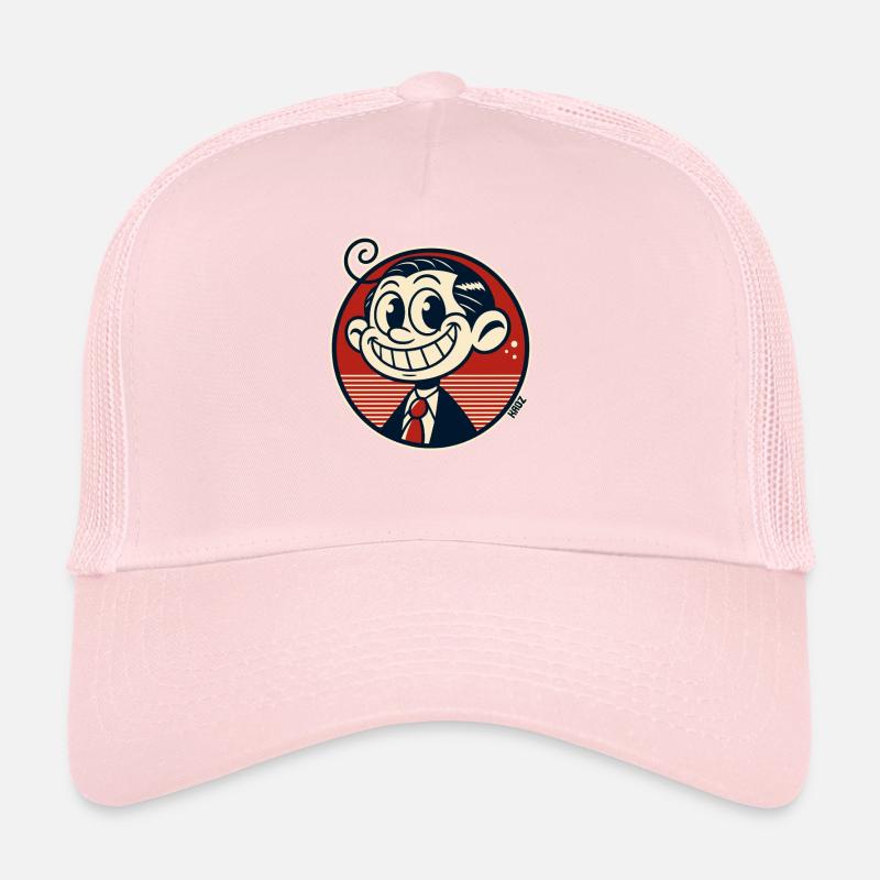 Funny little retro comic man Trucker Cap