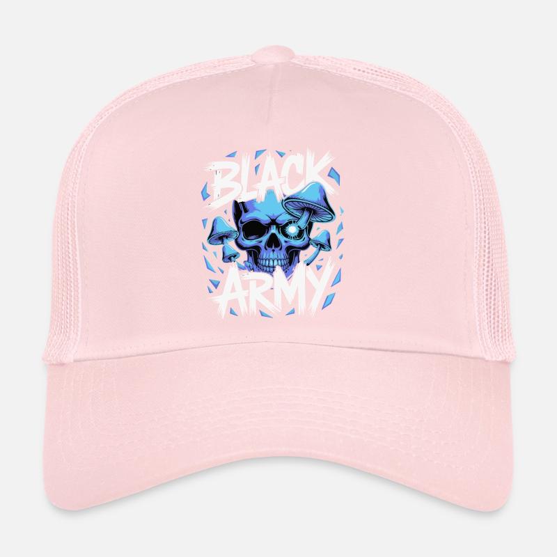 Champignons de l’armée du crâne bleu Casquette trucker 